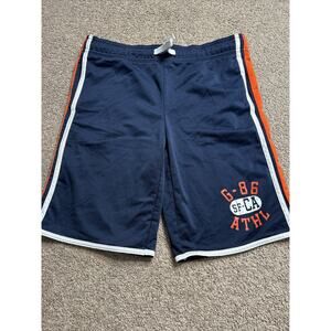 Boy’s Size XXL 14-16 Gap Kids Vintage Navy Blue & Orange Athletic Shorts